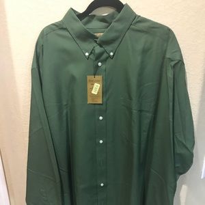 Men’s green button up shirt. Size 3X